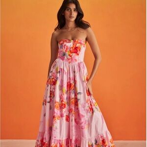 Hemant & Nandita Rosa Corset Dress